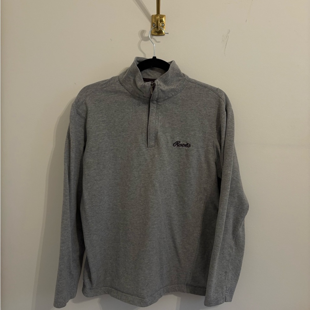 Vintage Roots Gray Quarter-Zip Pullover
